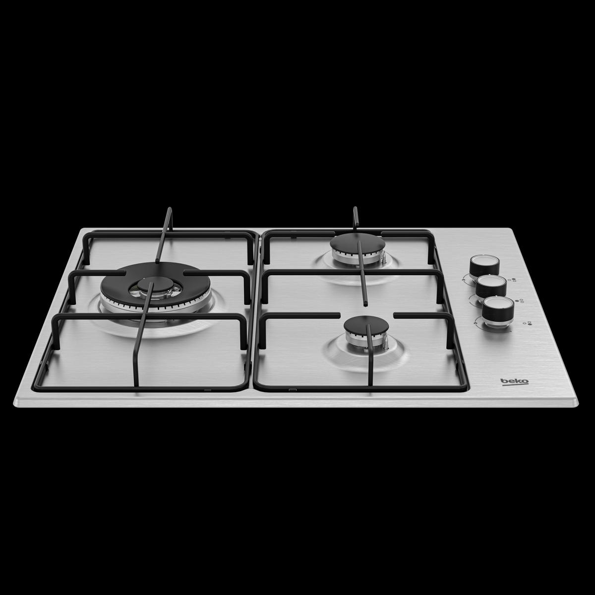 PLACA GAS BEKO HIGG 63125 SCX 3F.C-WOK BUTANO