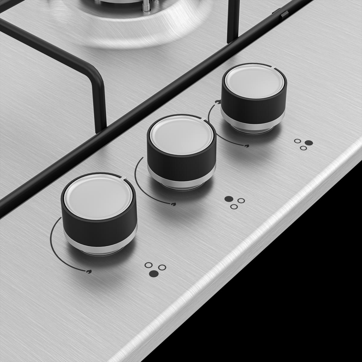 PLACA GAS BEKO HIGG 63125 SCX 3F.C-WOK BUTANO