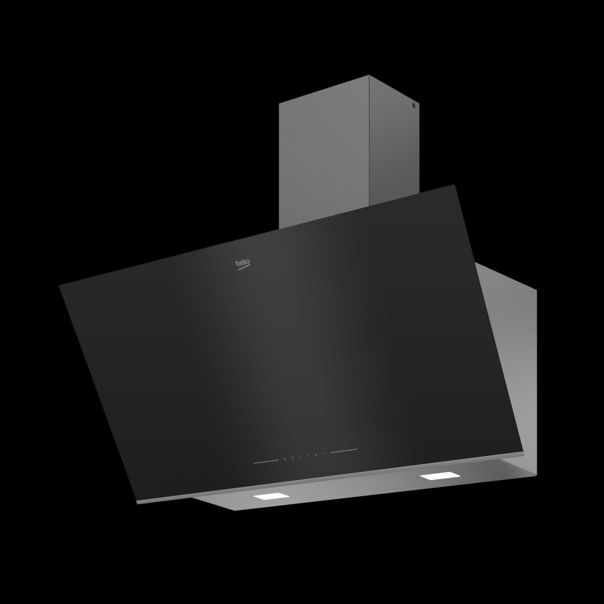 CAMPANA DECORATIVA BEKO BHCA96641BBHS 90CM CRIST.NGO 712m3