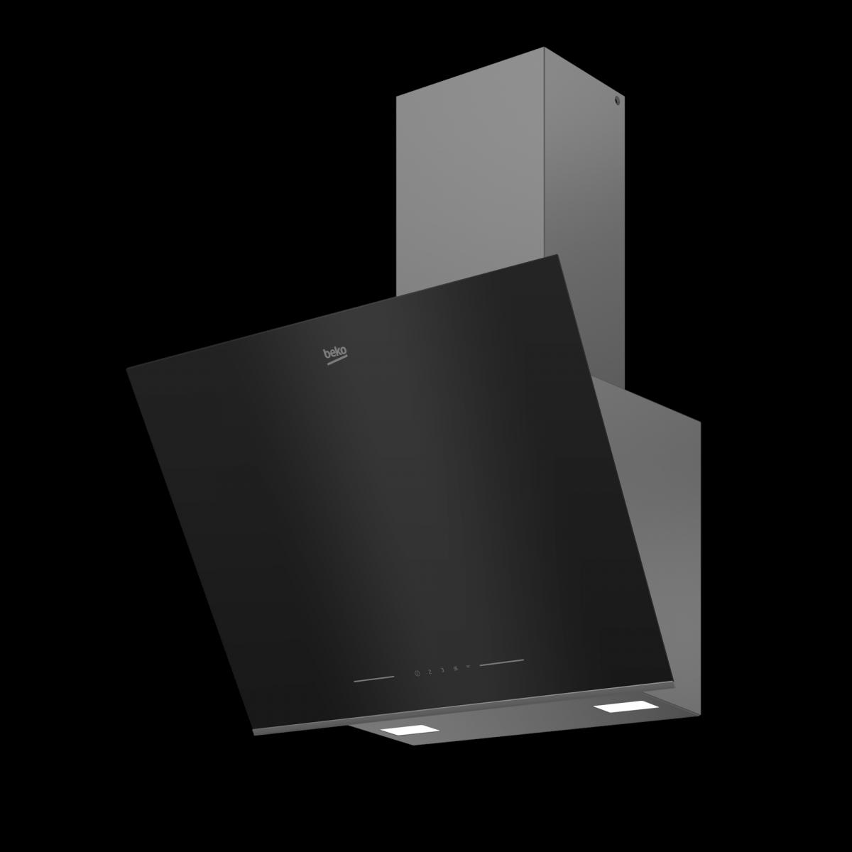 CAMPANA DECORATIVA BEKO BHCA66641BBHS 60CM CRIST.NGO 720m3