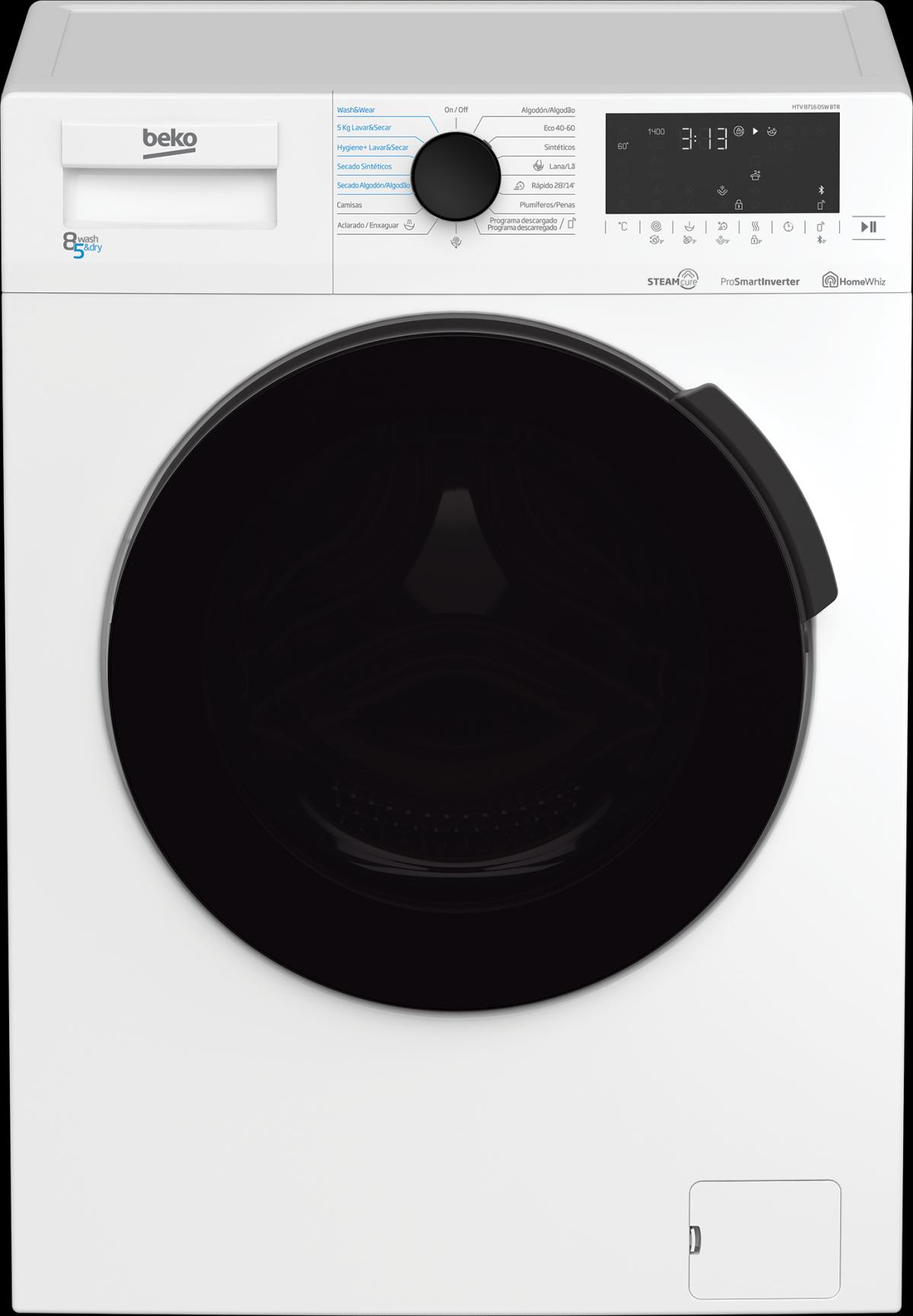 LAVASECADORA BEKO HTV8716DSWBTR 8KG-5KG 1400RPM D BLUETOOTH