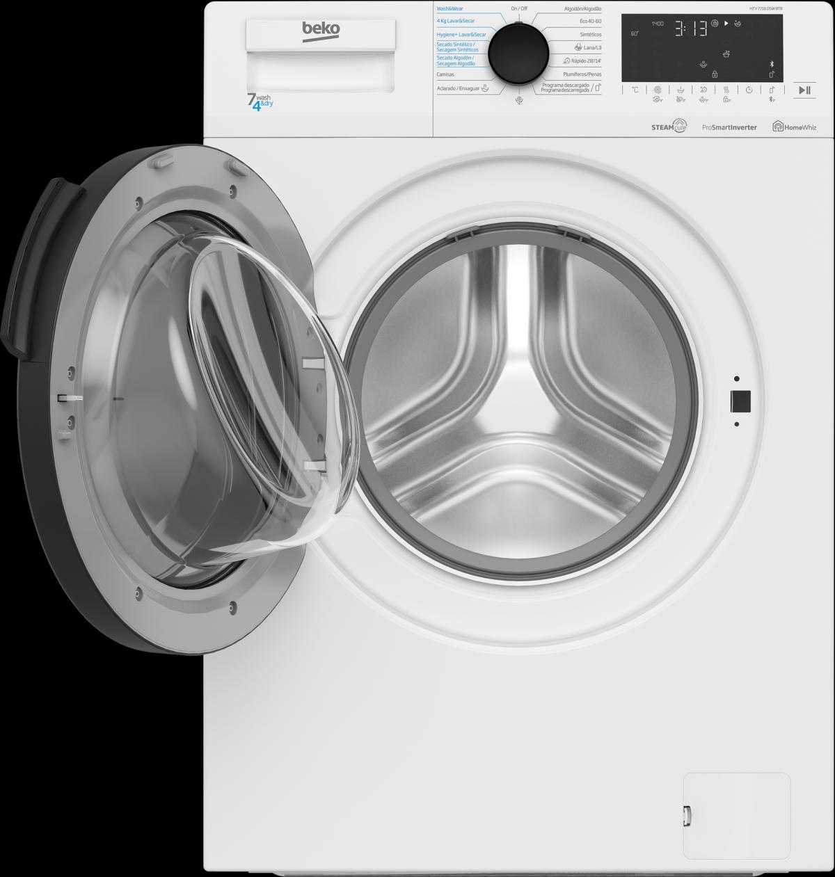 LAVASECADORA BEKO HTV7716DSWBTR 7KG-4KG 1400RPM D BLUETOOTH