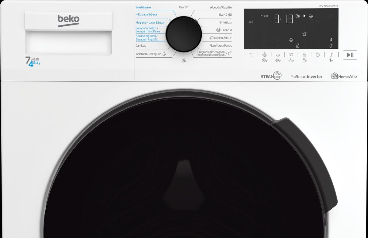 LAVASECADORA BEKO HTV7716DSWBTR 7KG-4KG 1400RPM D BLUETOOTH