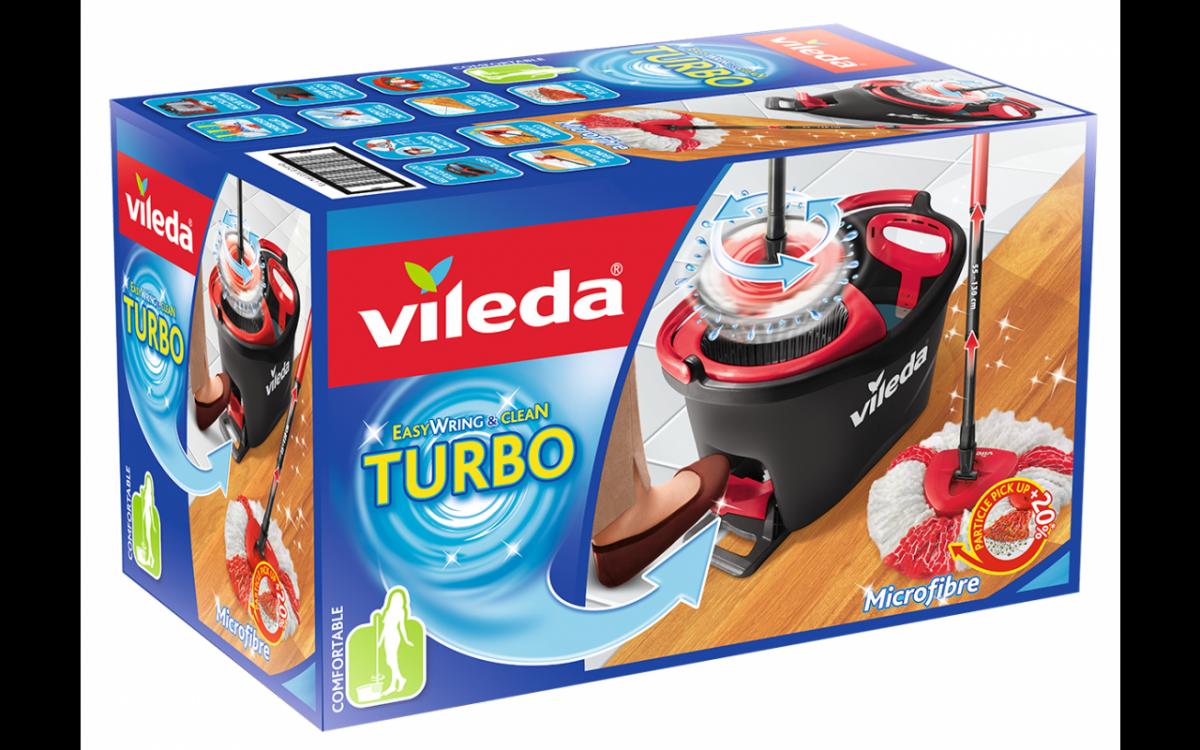 CONJUNTO CUBO+FREGONA VILEDA EASYWRING&CLEAN TURBO 151153