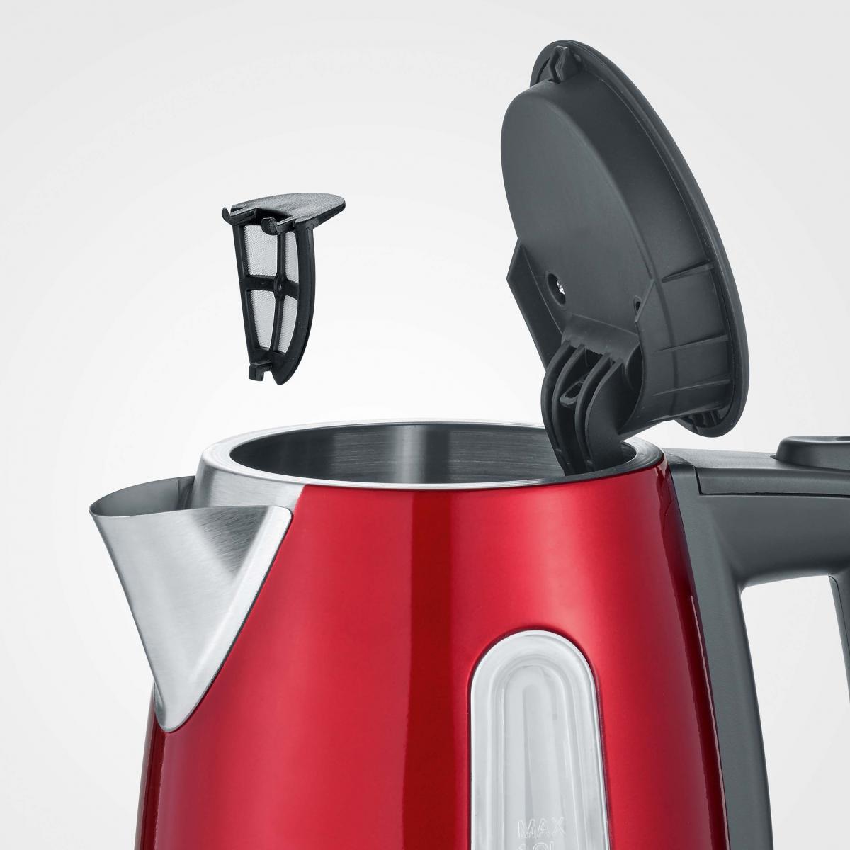 HERVIDOR SEVERIN WK3417 1L 2200W ROJO