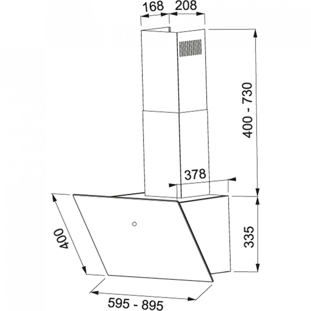 CAMPANA MEPAMSA 330.0567.495 CUADRO 60CM A NGA 580M3H