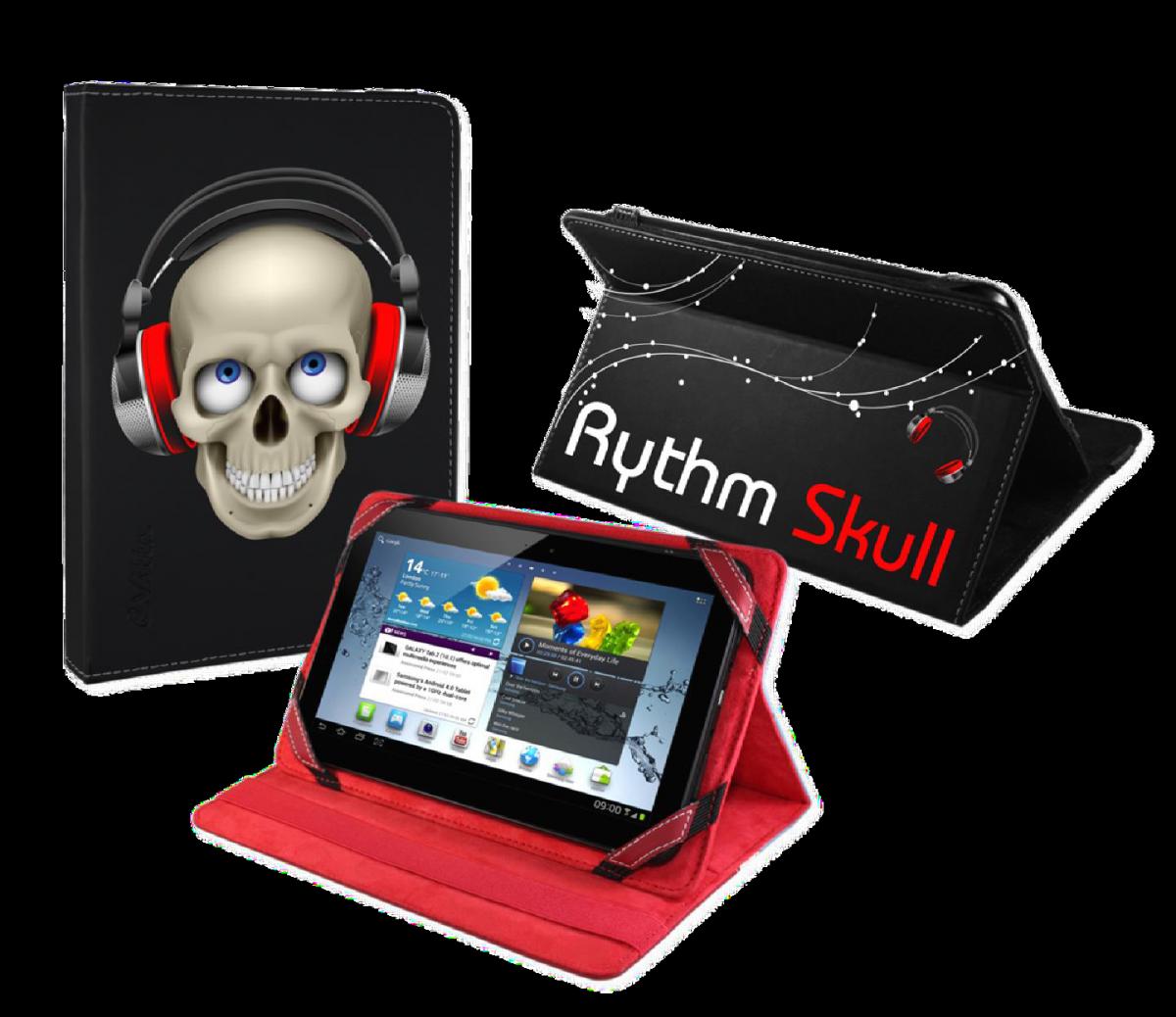 FUNDA TABLET EVITTA 3POS.7 SKULL