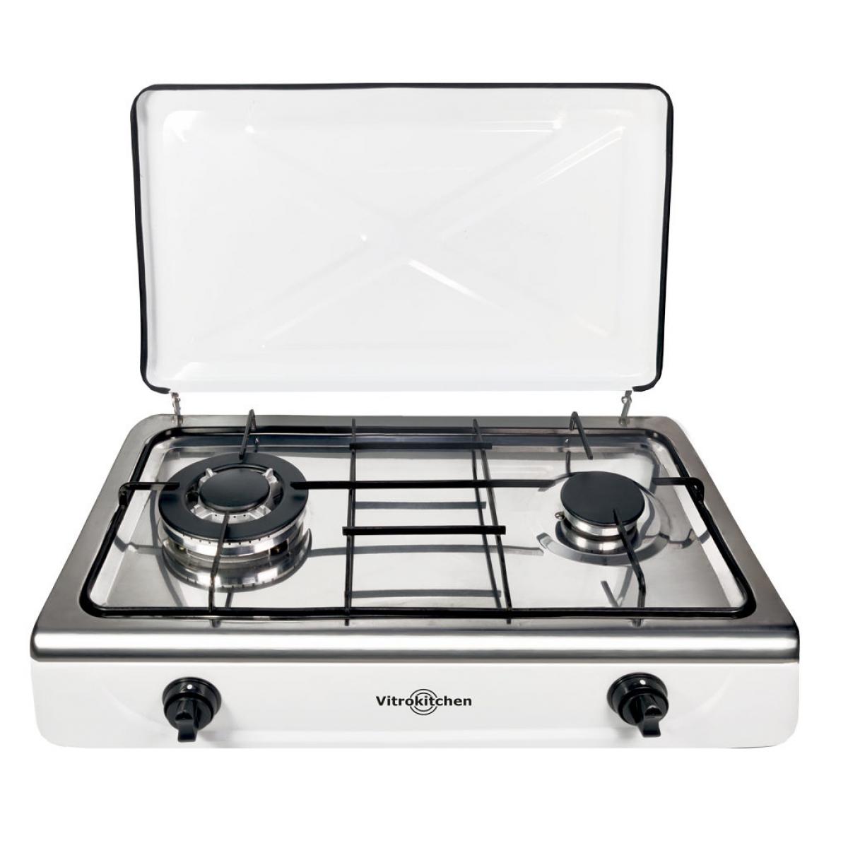 HORNILLO DE GAS VITROKITCHEN 252BB 2 FUEGOS (1 TRIPLE)