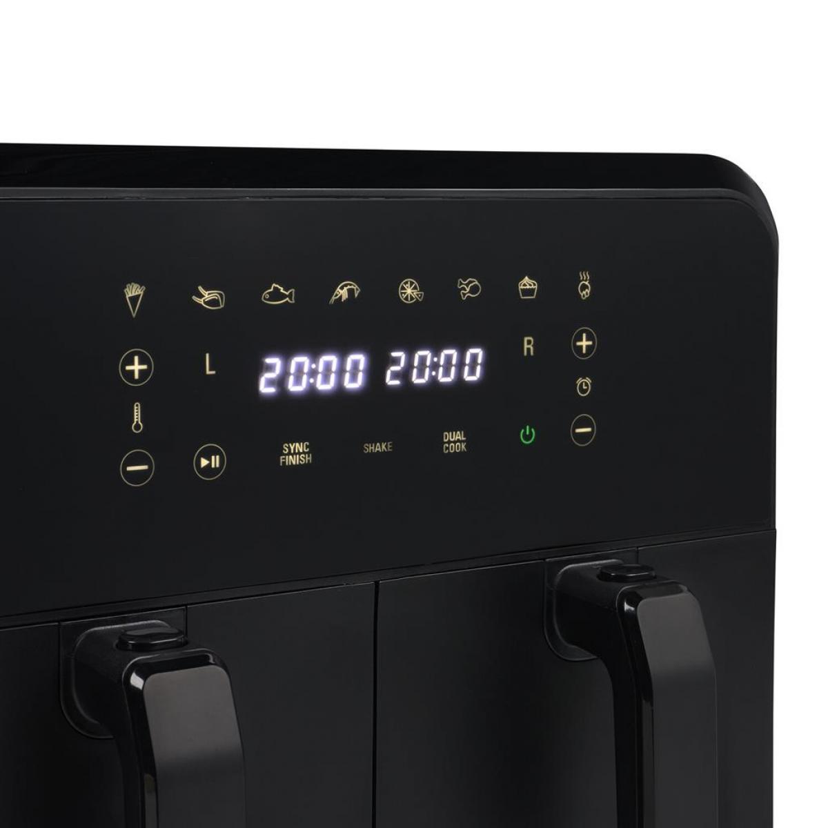 FREIDORA SIN ACEITE PRINCESS 182068 2400W 2 CESTAS 4L (8L TOTAL) DIGITAL