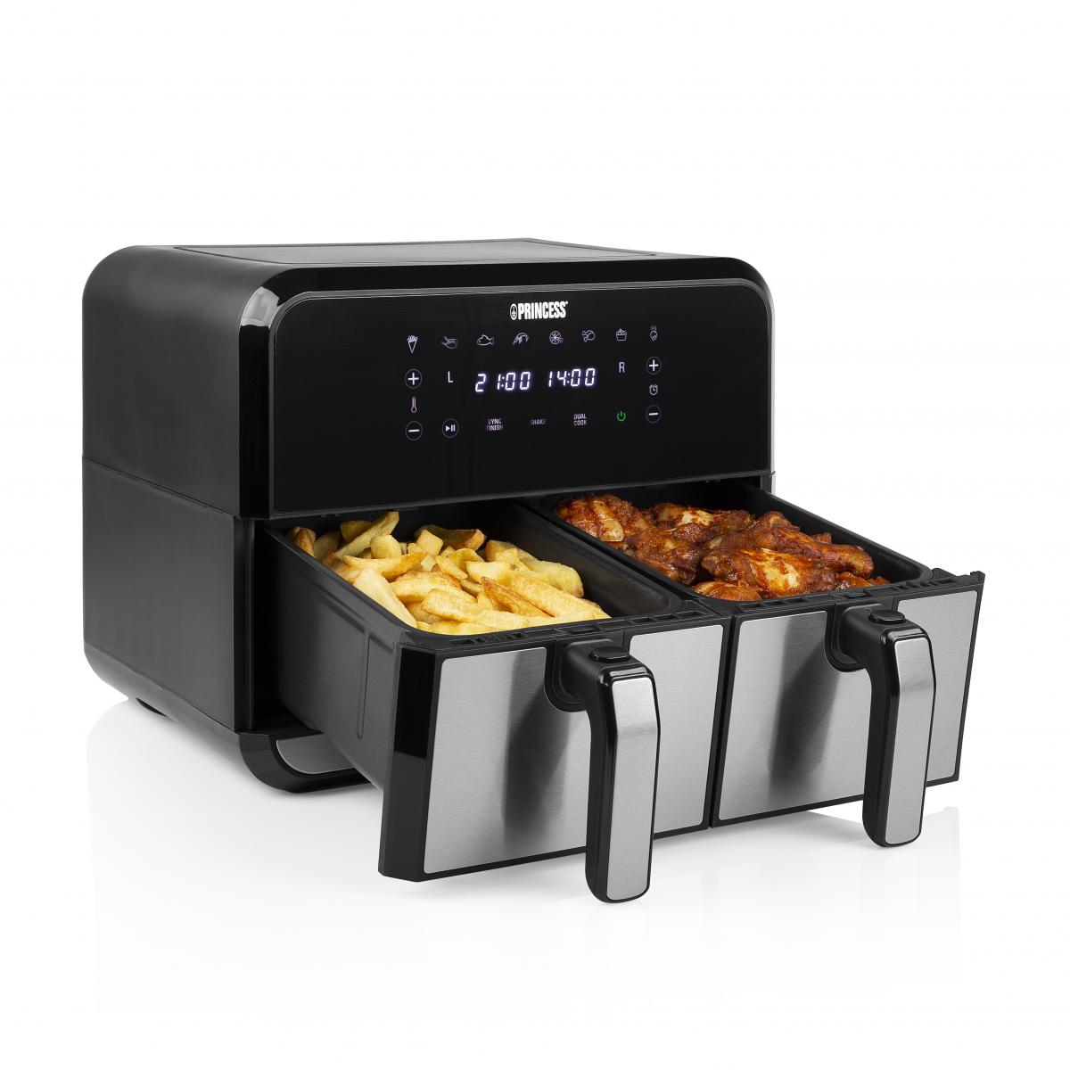 FREIDORA SIN ACEITE PRINCESS 01.182074.01.001 8L (4L+4L) 2400W DIGITAL