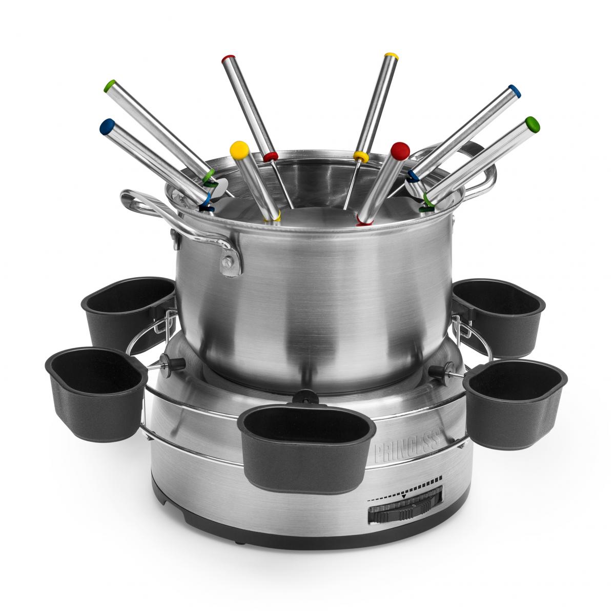 FONDUE PRINCESS 172680 800W1.2L 8 TENEDORES