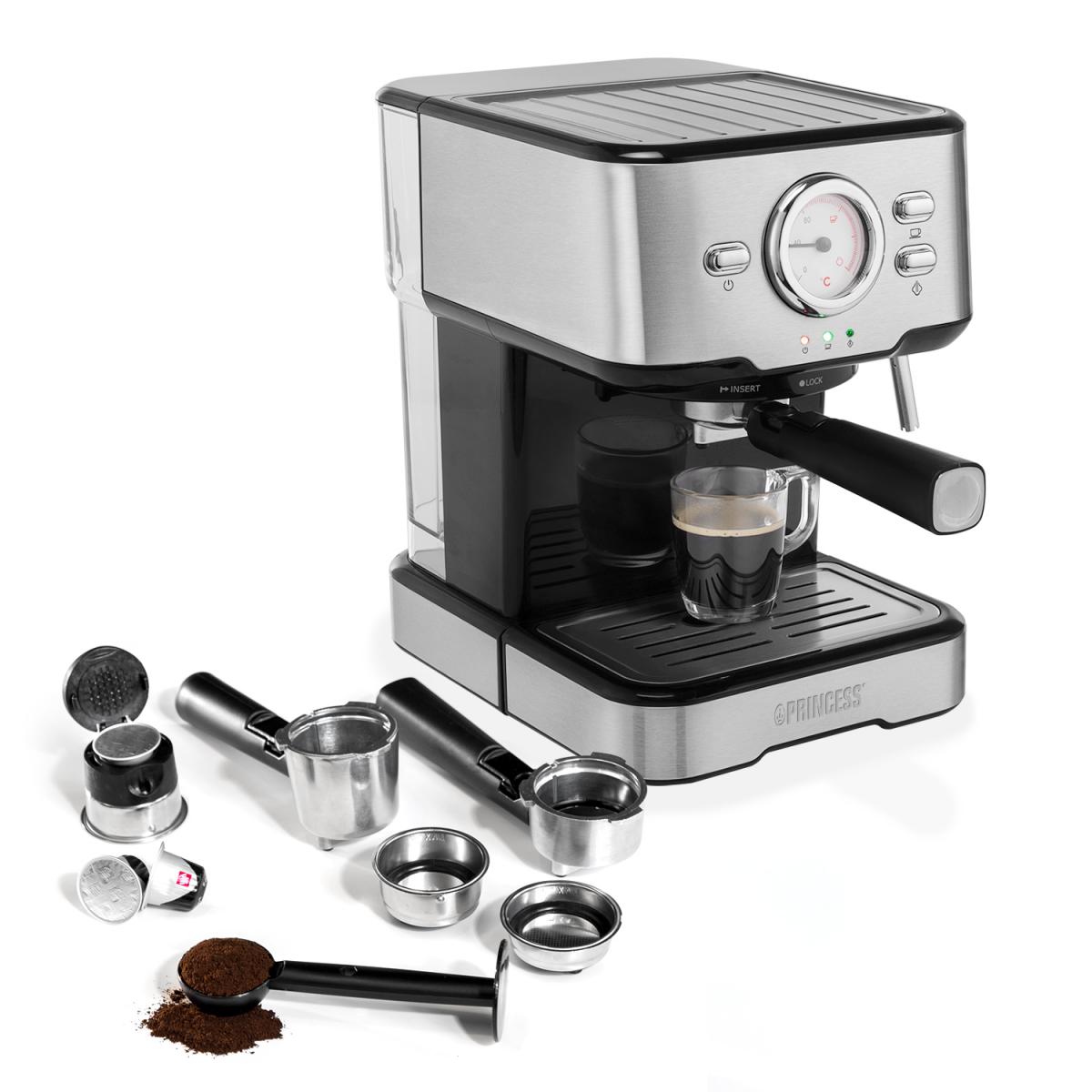 CAFETERA EXPRESS PRINCESS 249412 20BAR CAPSULAS NESPRESSO