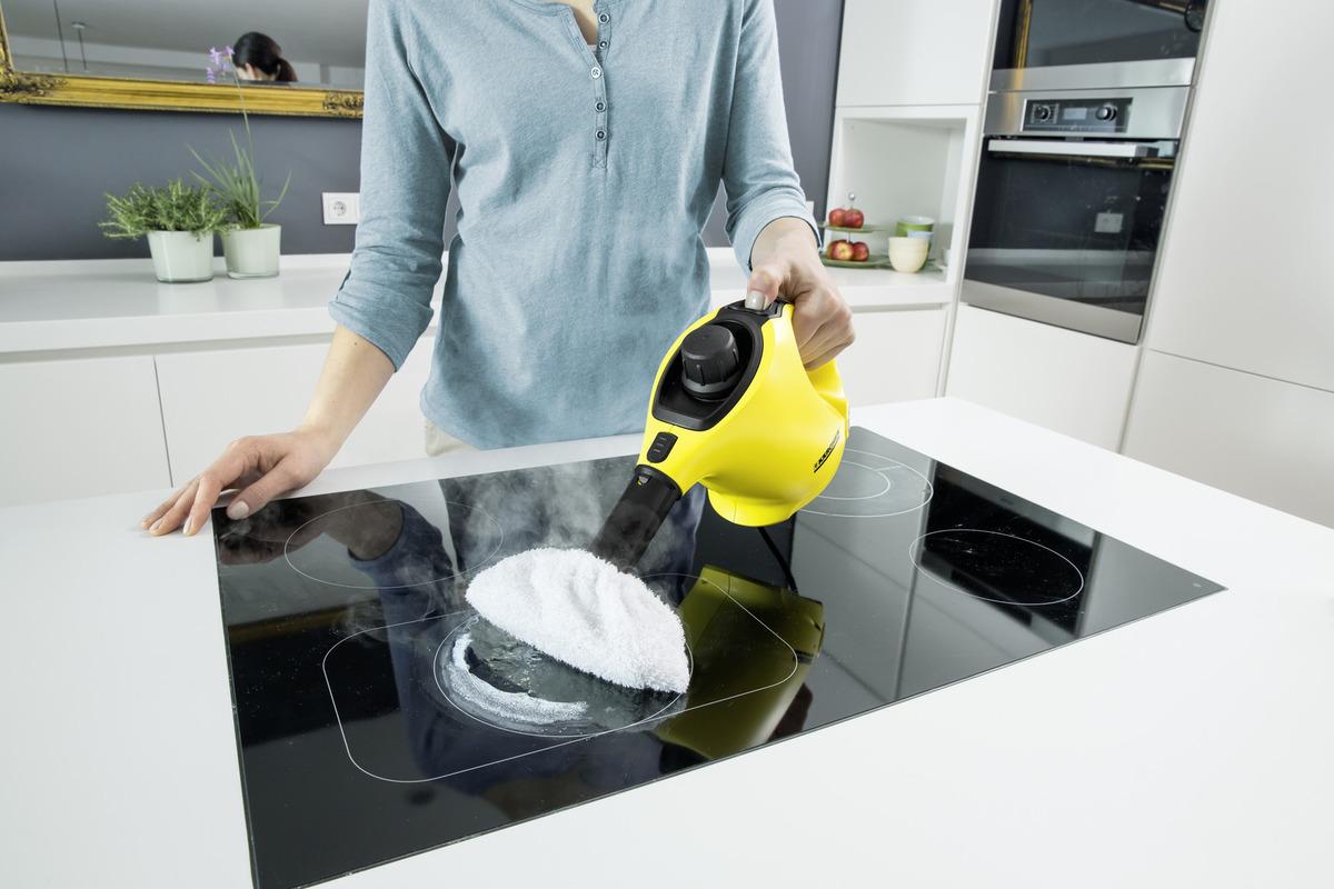 PISTOLA VAPOR KARCHER SC1 1200W 3BAR  6 ACCESORIOS