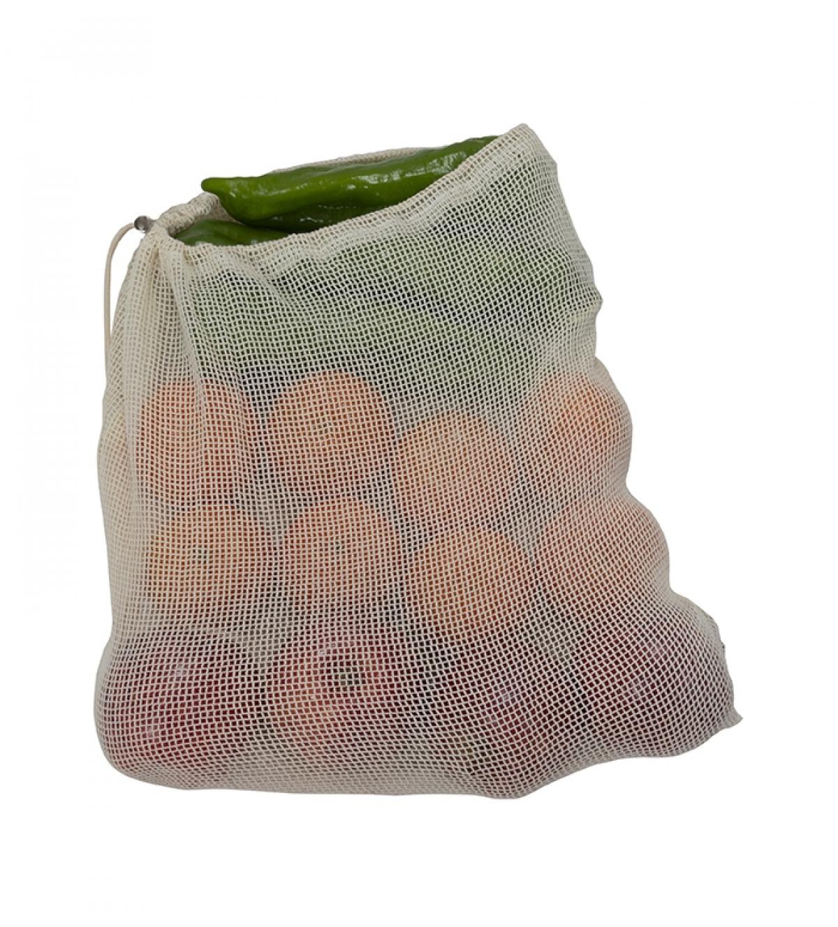 6 BOLSA REUTILIZABLE DUETT 998129 ALGODON FRU.VERD
