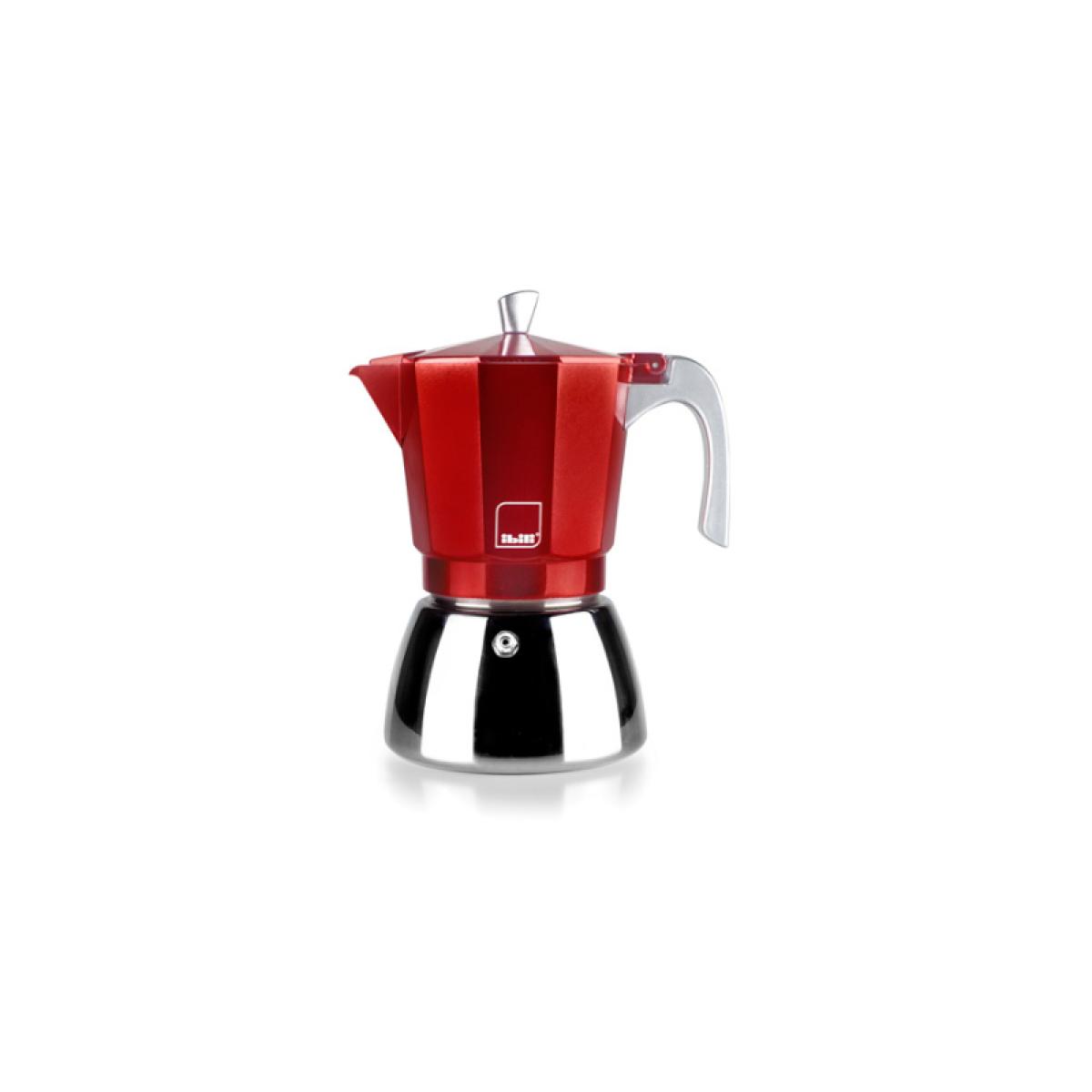 CAFETERA ITALIANA IBILI 627909 ELBA RED 9 TAZAS INDUCCION