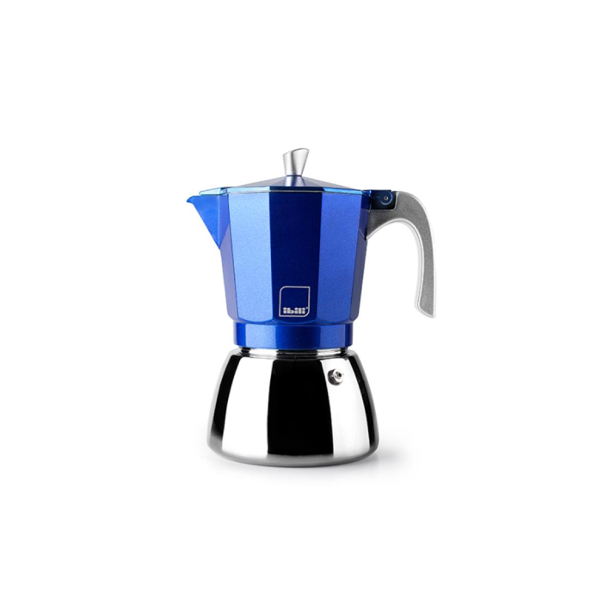 CAFETERA ITALIANA IBILI 629306 ELBA BLUE 6 TAZAS INDUCCION