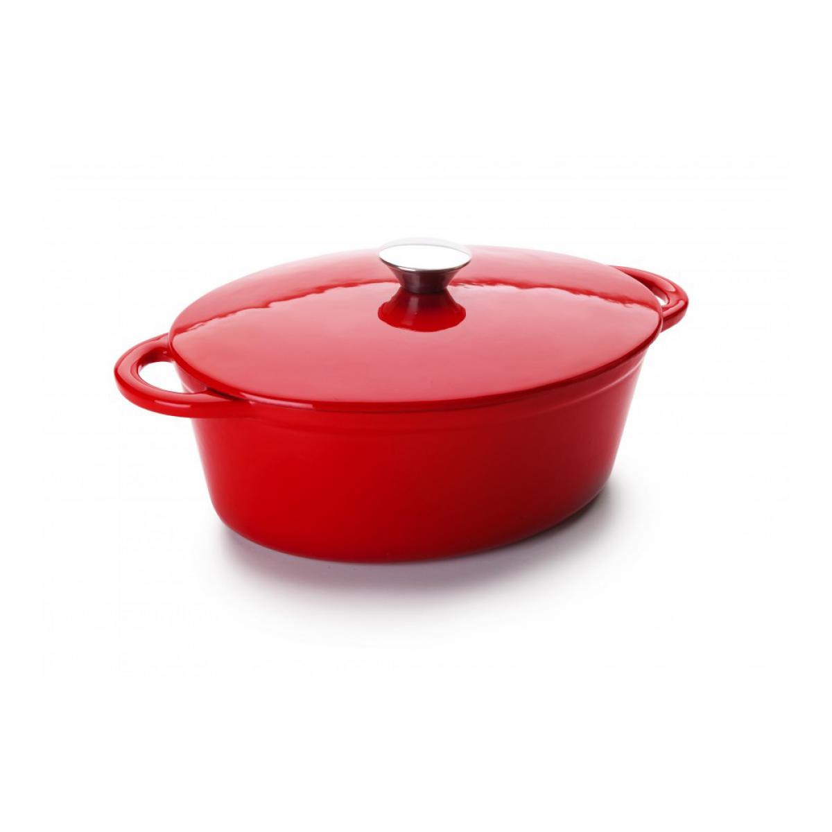COCOTTE IBILI OVAL 726027R 27X21 3,3L ROJA