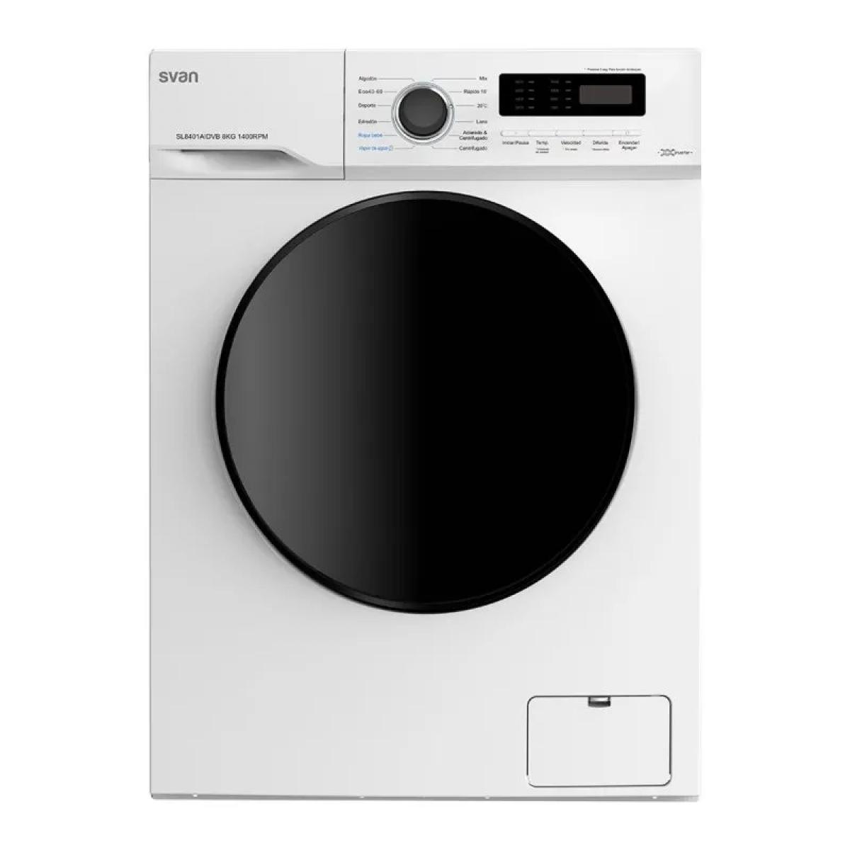 LAVADORA SVAN SL8401AIDVB 8KG 1400RPM A C-VAPOR INVERTER