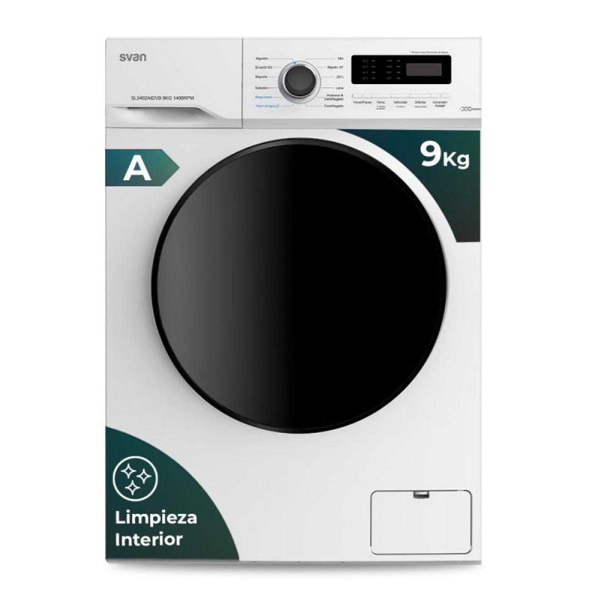 LAVADORA SVAN SL9402AIDVB 9KG 1400RPM A INVERTER BCA