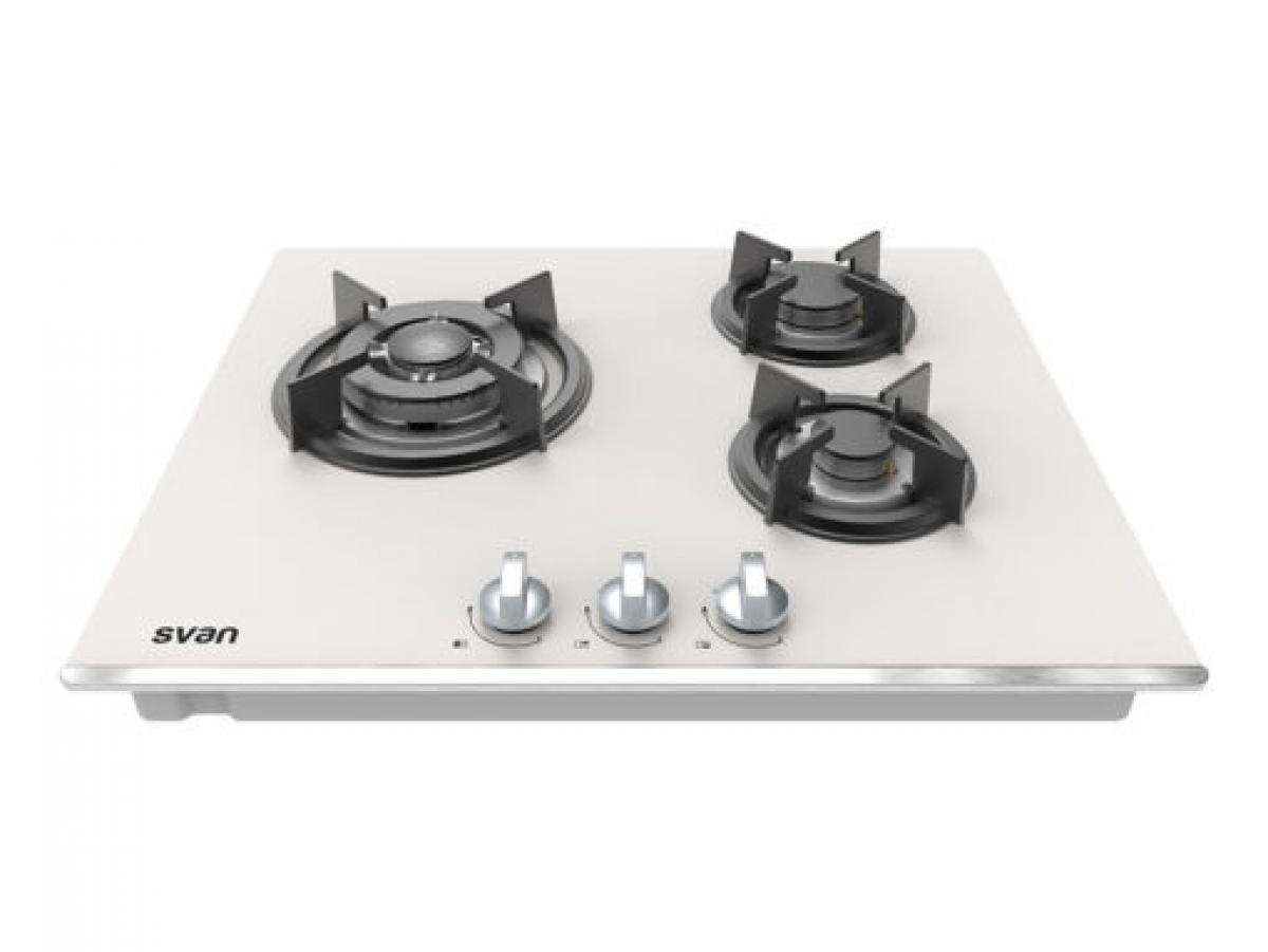 PLACA GAS SVAN SGW3600B 3F.CRISTAL BCO