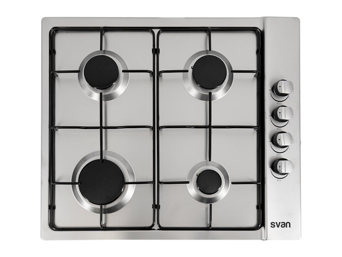 PLACA GAS SVAN SVE4B3 4F INOX