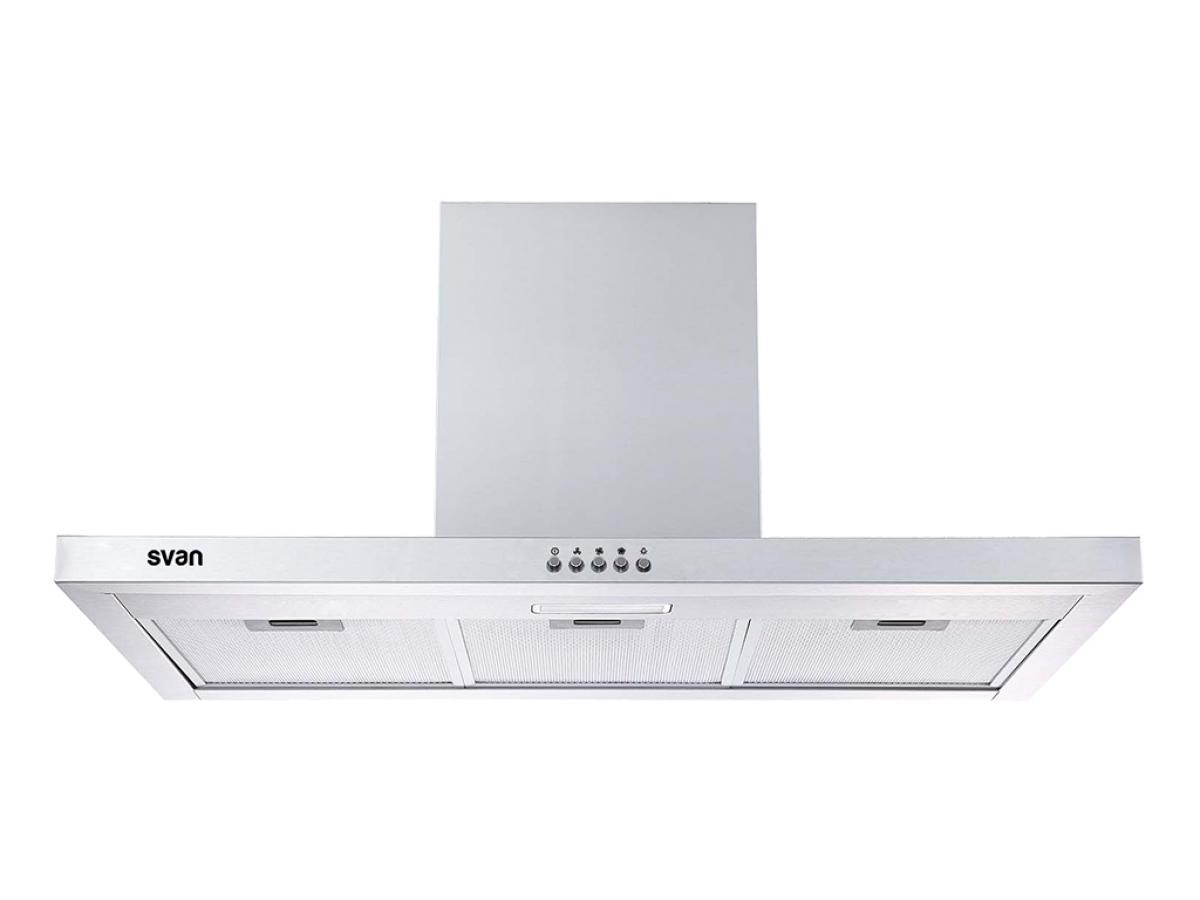 CAMPANA TIPO T SVAN SCPT900A1IX 90CM INOX 520m-h
