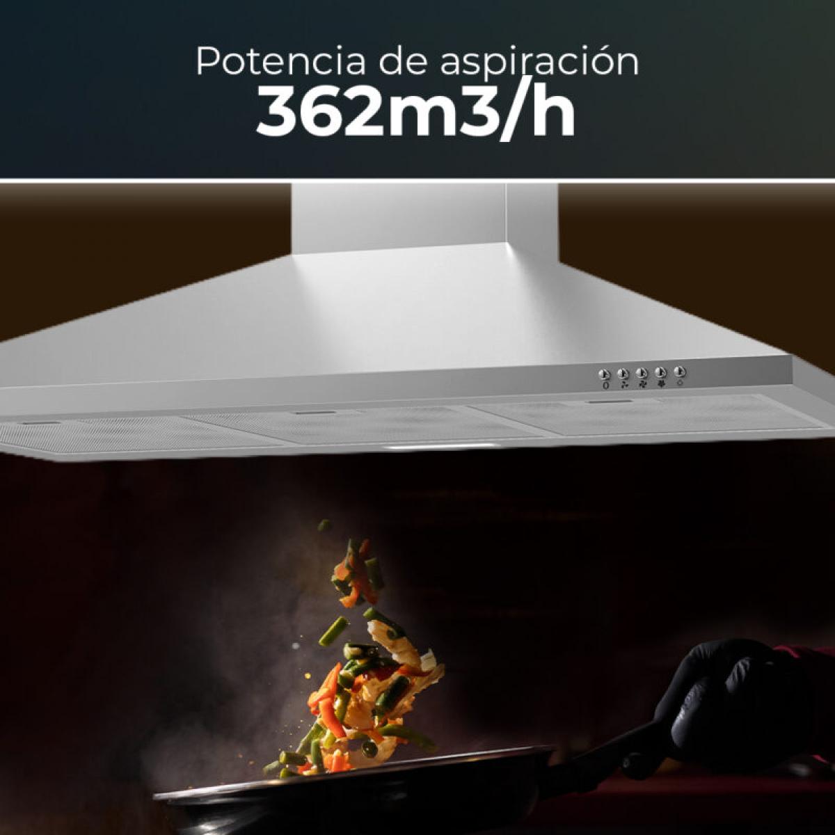 CAMPANA SVAN SCPP901BX 90CM B INOX 361,9M3-H