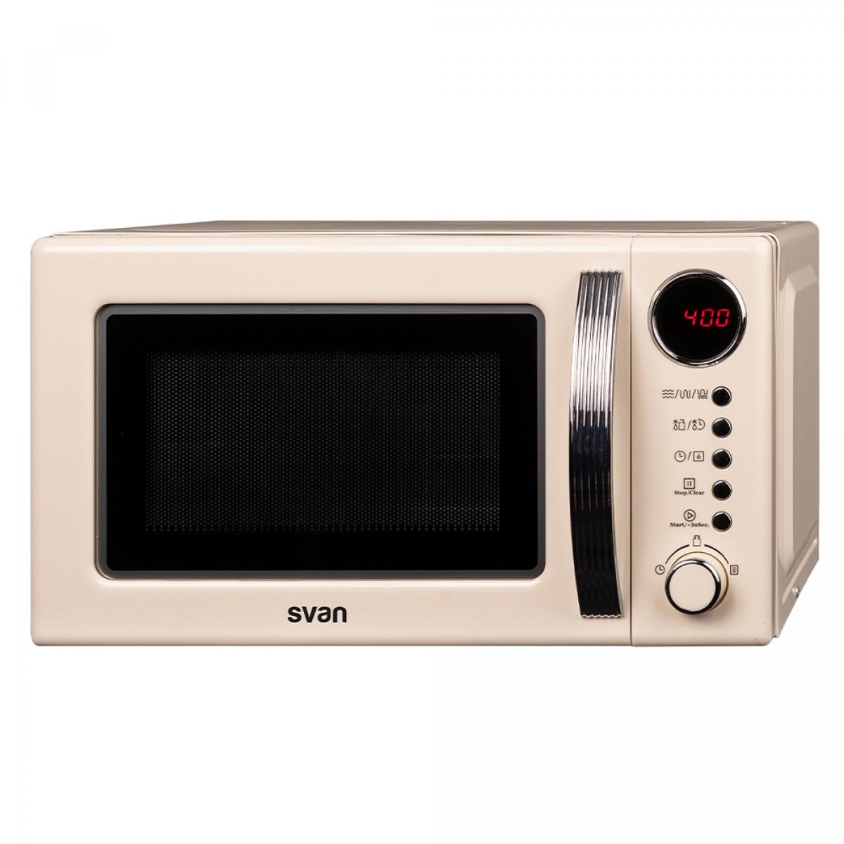 MICROONDAS SVAN SVMW730RC 20L C-GRILL CREMA RETRO DIG.