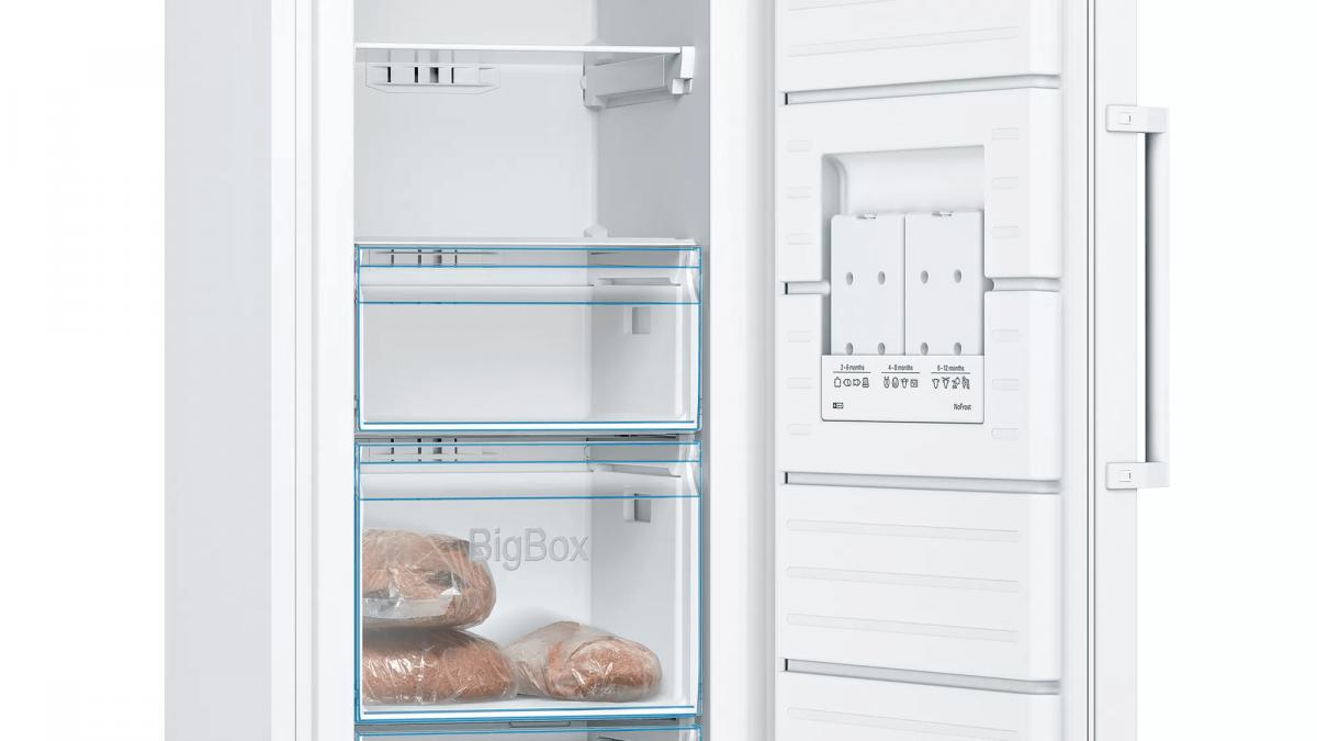 CONGELADOR VERTICAL BOSCH GSN33VWEP 176X60 NF E BCO 225L