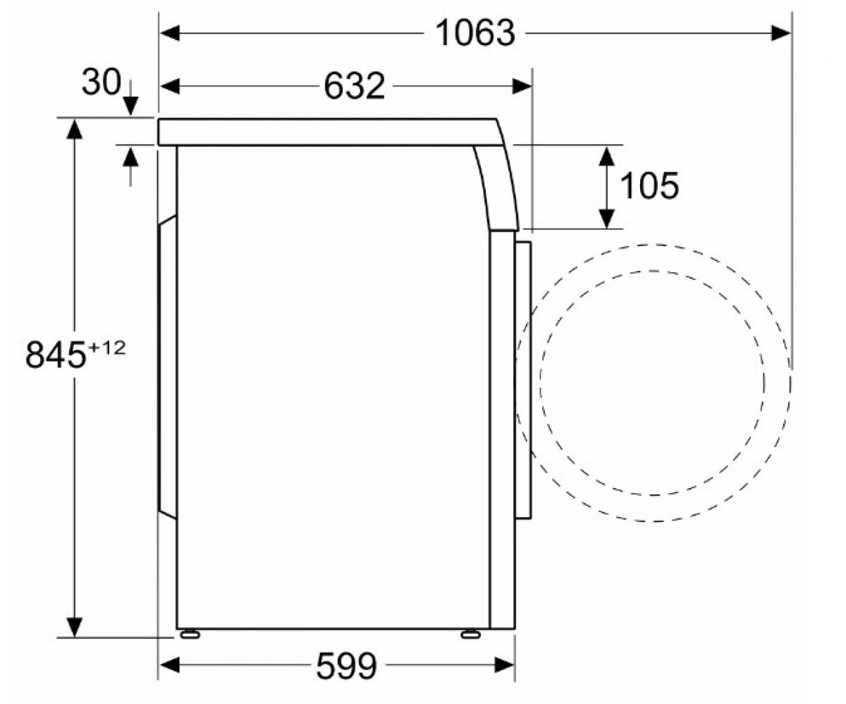 LAVADORA BOSCH WUU24T61ES 9KG 1200RPM A BITERMICA BCA