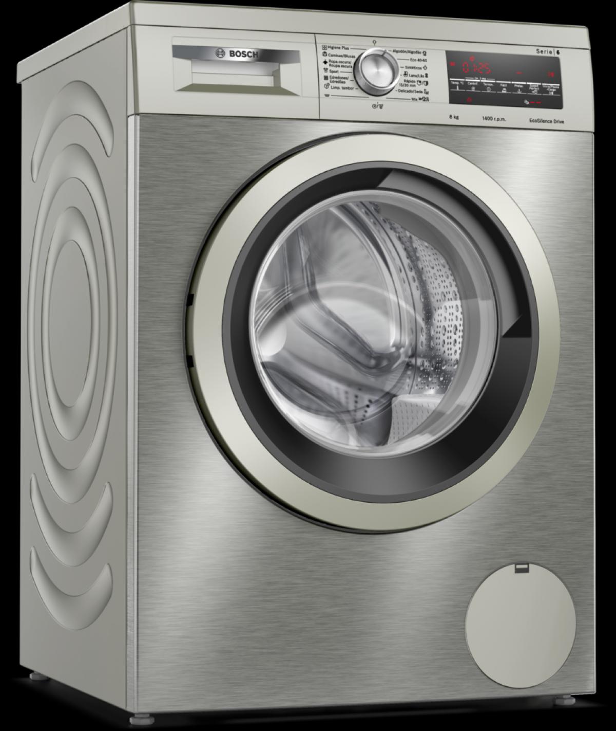 LAVADORA BOSCH WUU28T8XES 8KG 1400RPM A INOX