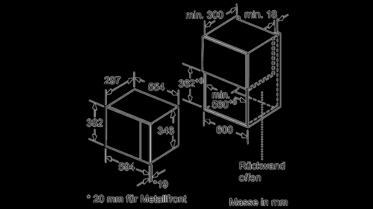 MICROONDAS INT. BOSCH BEL523MS0 20L C-GRILL INOX