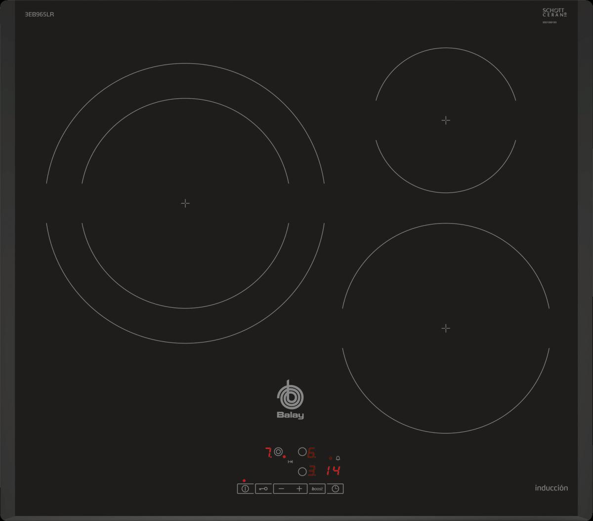 INDUCCION BALAY 3EB965LR 3F Z.28CM BISEL 7400W 60CM NGO