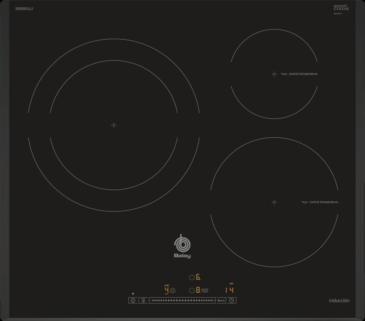 INDUCCION BALAY 3EB965LU 3F Z.28CM BISEL 7400W 60CM NGA