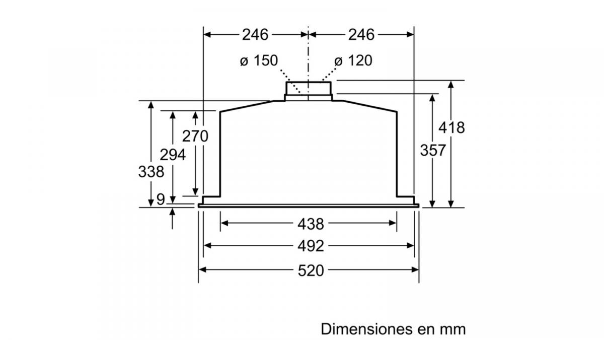 GRUPO FILTRANTE BALAY 3BF267EX 52CM INOX 690M3-H