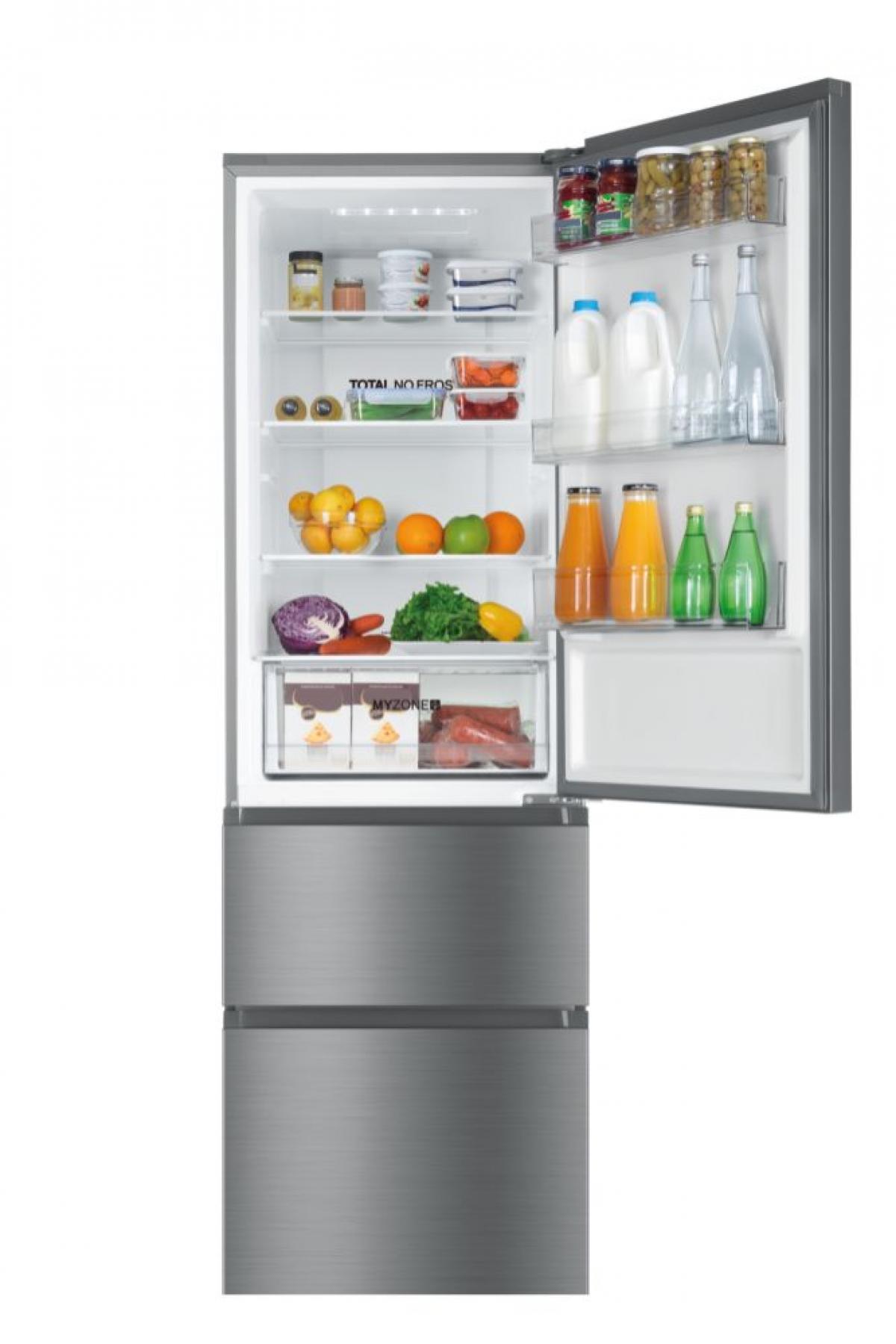 COMBI - FRENCH DOOR HAIER HTR3619ENMN 190X59,5 NF E DISP. 348L INOX