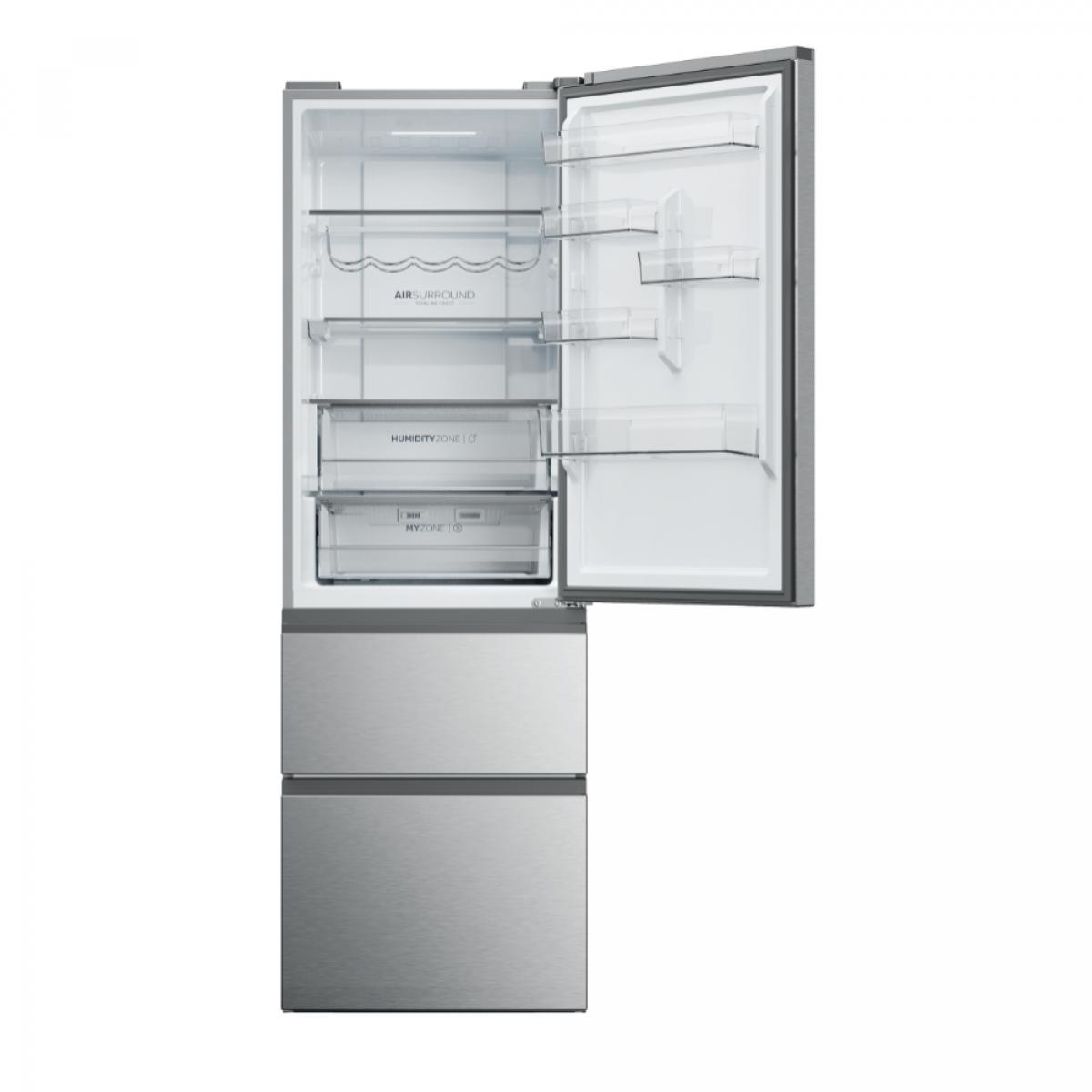 COMBI FRENCH DOOR HAIER HTW5618ENMG 185X59,5 NF E DISP. INOX