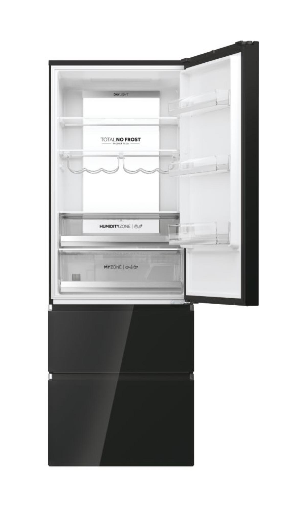 COMBI FRENCH DOOR HAIER HTW7720DNGB 201X70 NF D INVERTER DISP. 483L CRIST.NGO
