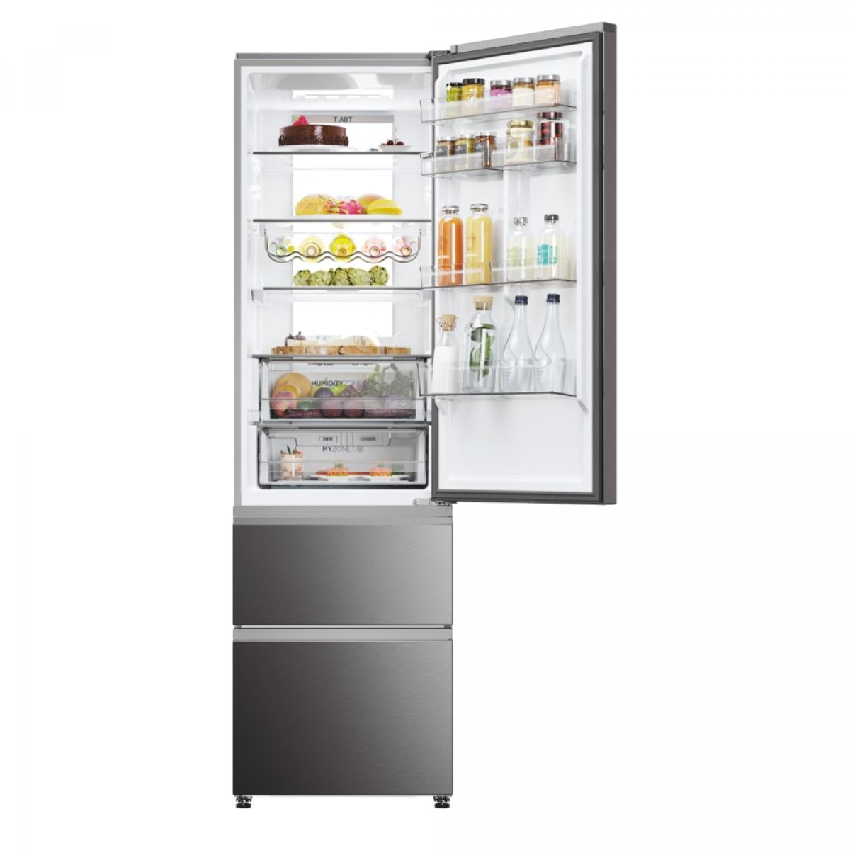 COMBI HAIER HTW7620CNMP 205X59,5 NF C INVERTER DISP. HON 414L INOX