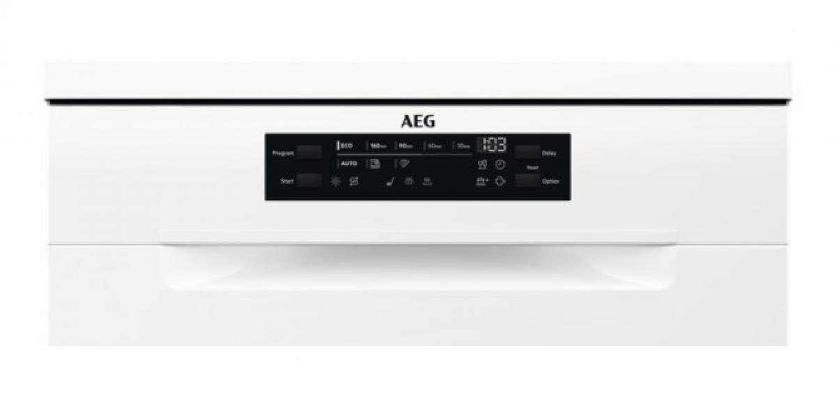 LAVAVAJILLAS AEG FFB74907ZW 14CUB. C 3ª BANDEJA INVERTER BCO