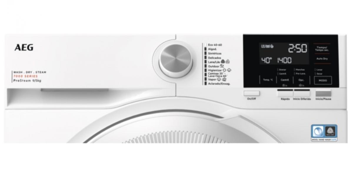 LAVASECADORA AEG LWR7194M2B 9-5KG 1400RPM D+A INVERTER