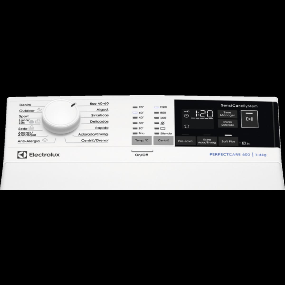 LAVADORA C.SUP.ELECTROLUX EN6T4622AF 6KG 1200RPM D