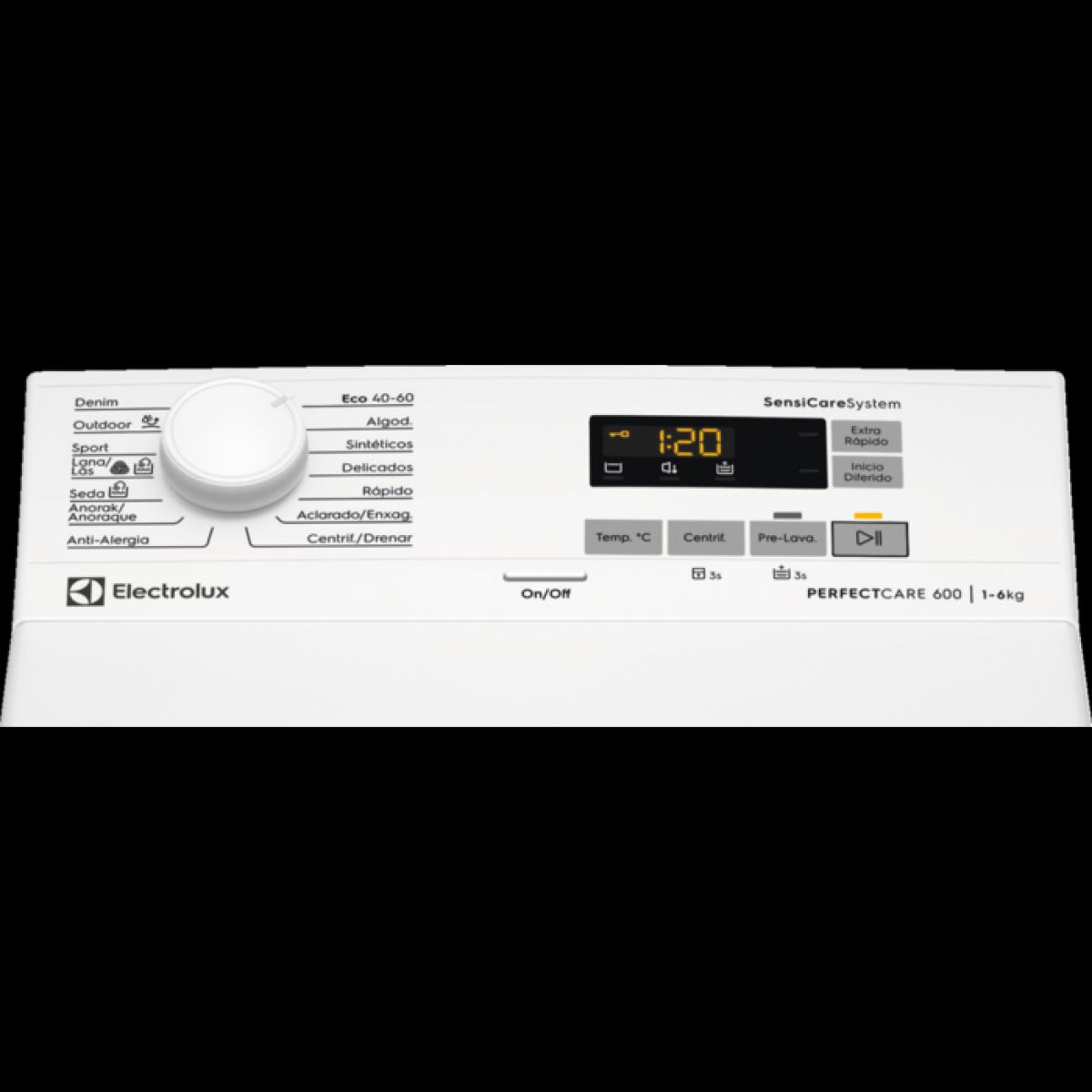 LAVADORA C. SUP.ELECTROLUX EN6T5621AF 6KG 1200RPM D