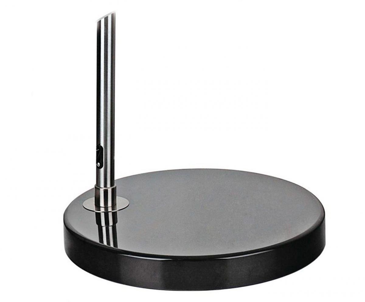 Lámpara AR, pie salón, cromada, base mármol negro