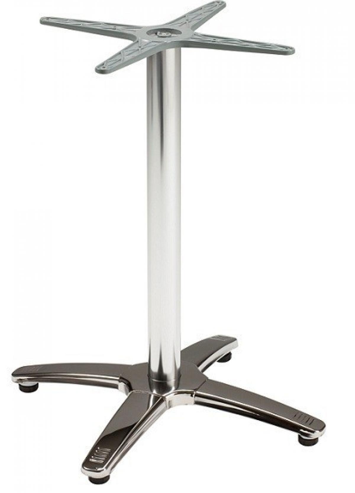Base de mesa ROMA, 4 brazos, inoxidable y aluminio ( Ver también 110.BROMAN70 )