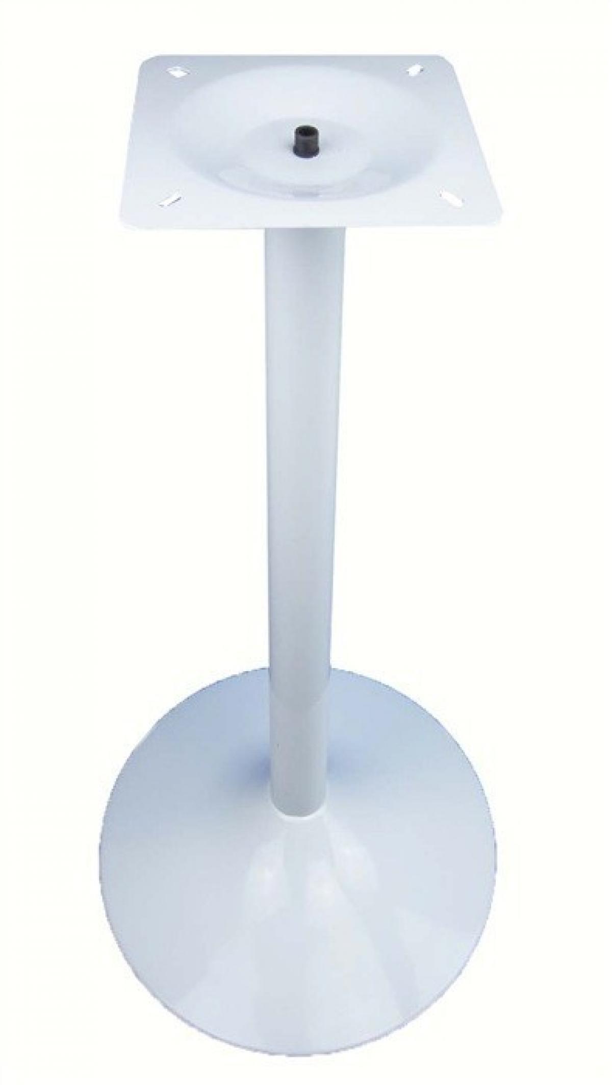 Base de mesa CRISS, alta, blanca, base de 45 cms de diámetro, altura 110 cms