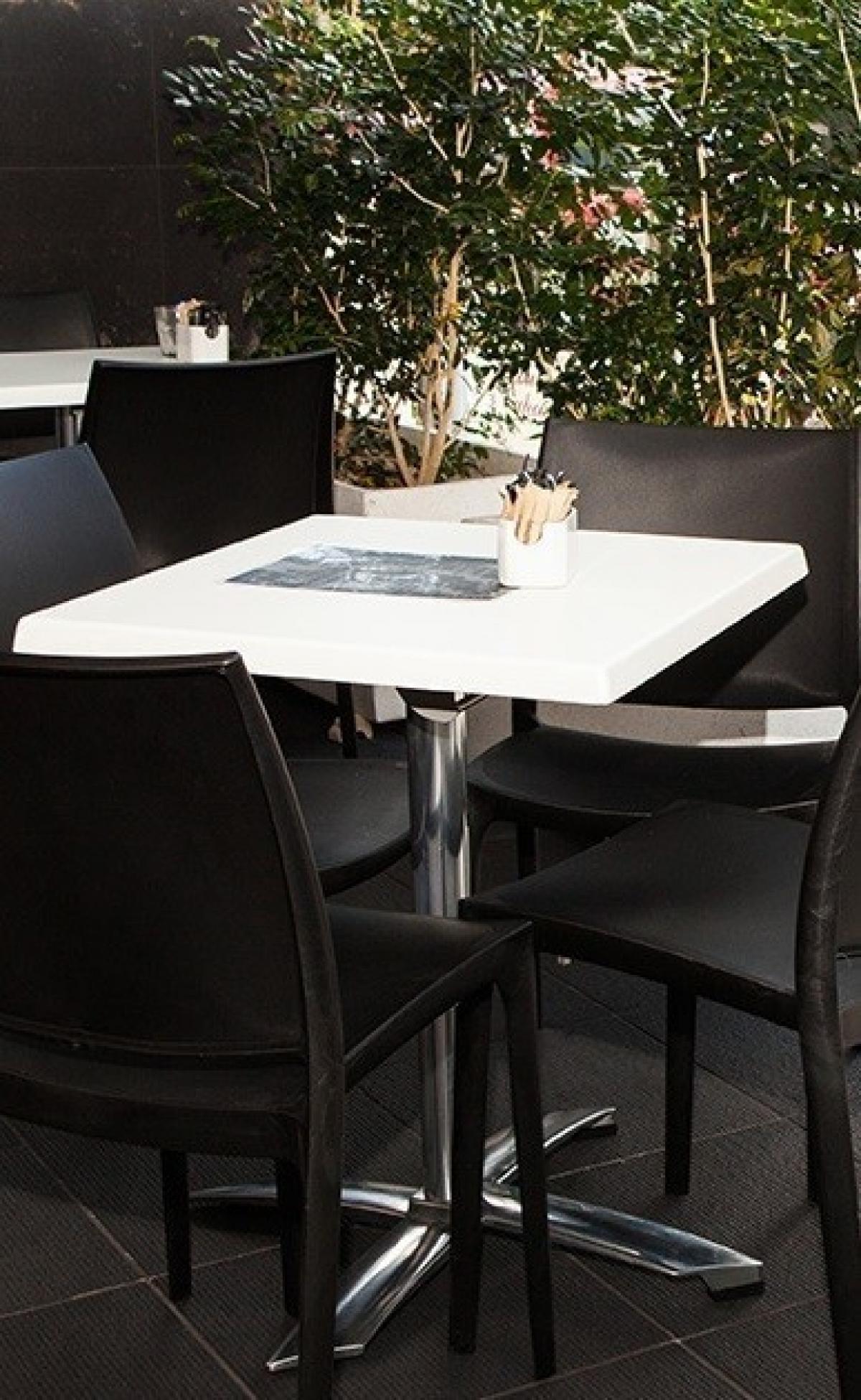 Base de mesa GATHER, aluminio, abatible, 4 brazos