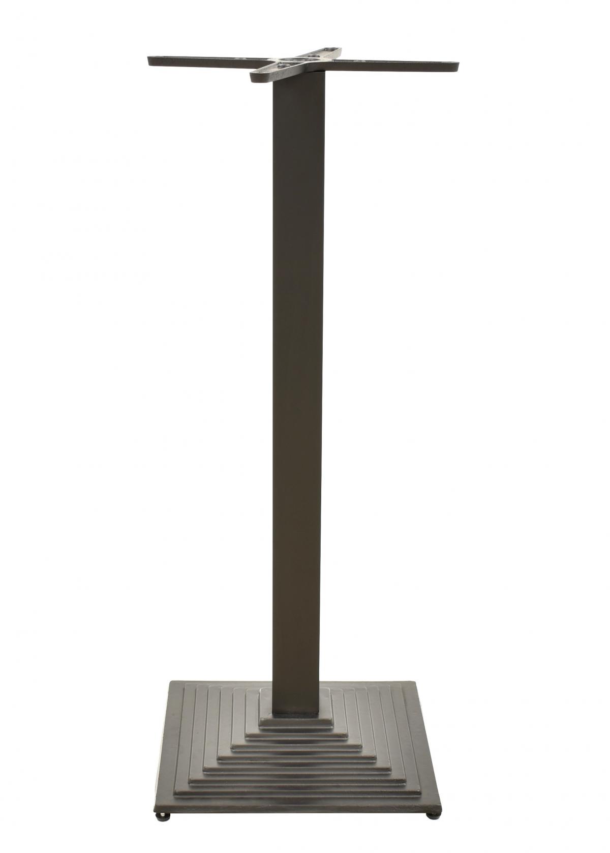 Base de mesa ELBA, alta, negra, base de 44 x 44 cms, altura 110 cms