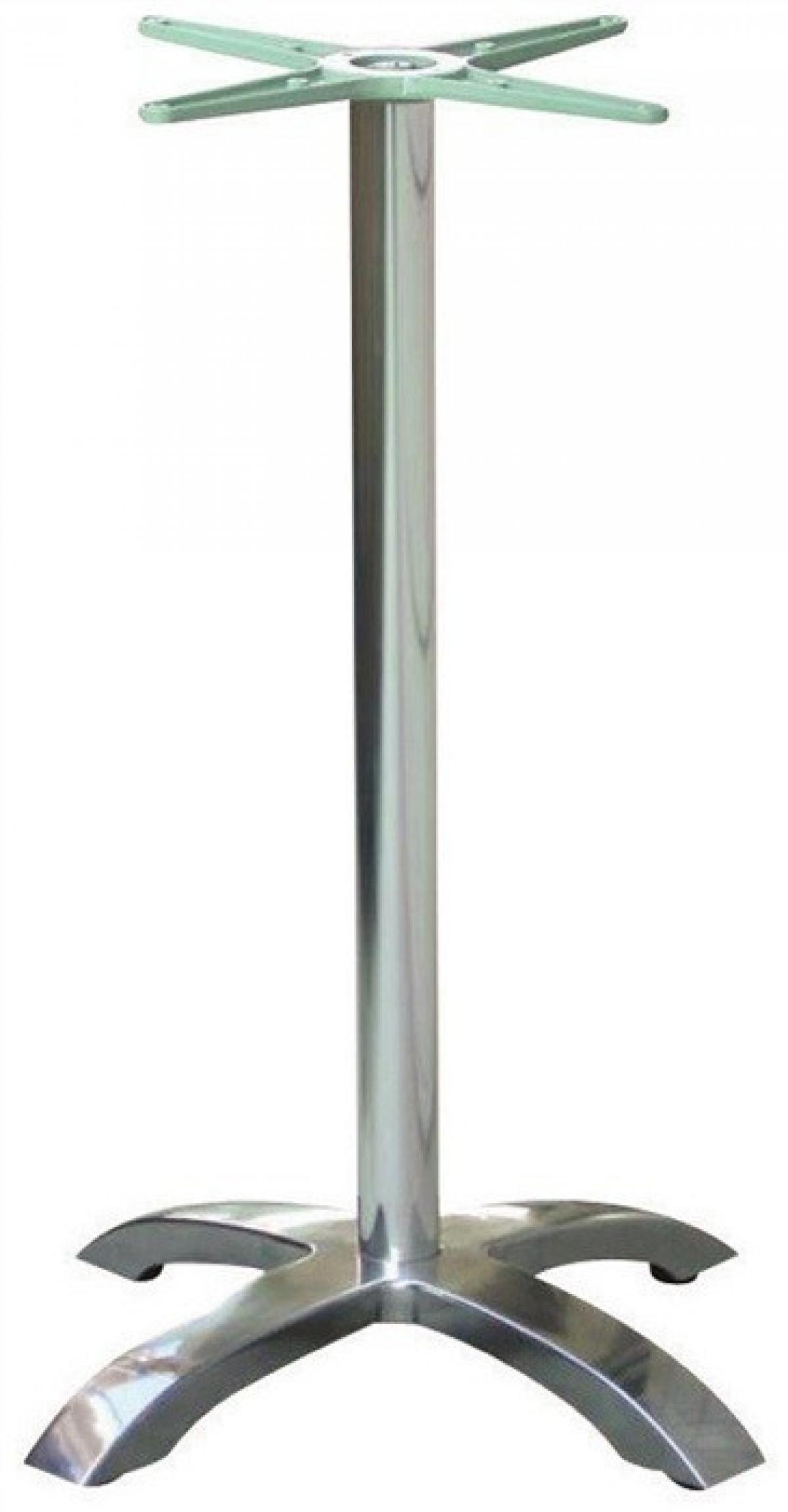 Base de mesa MILAN, alta, 4 brazos, aluminio