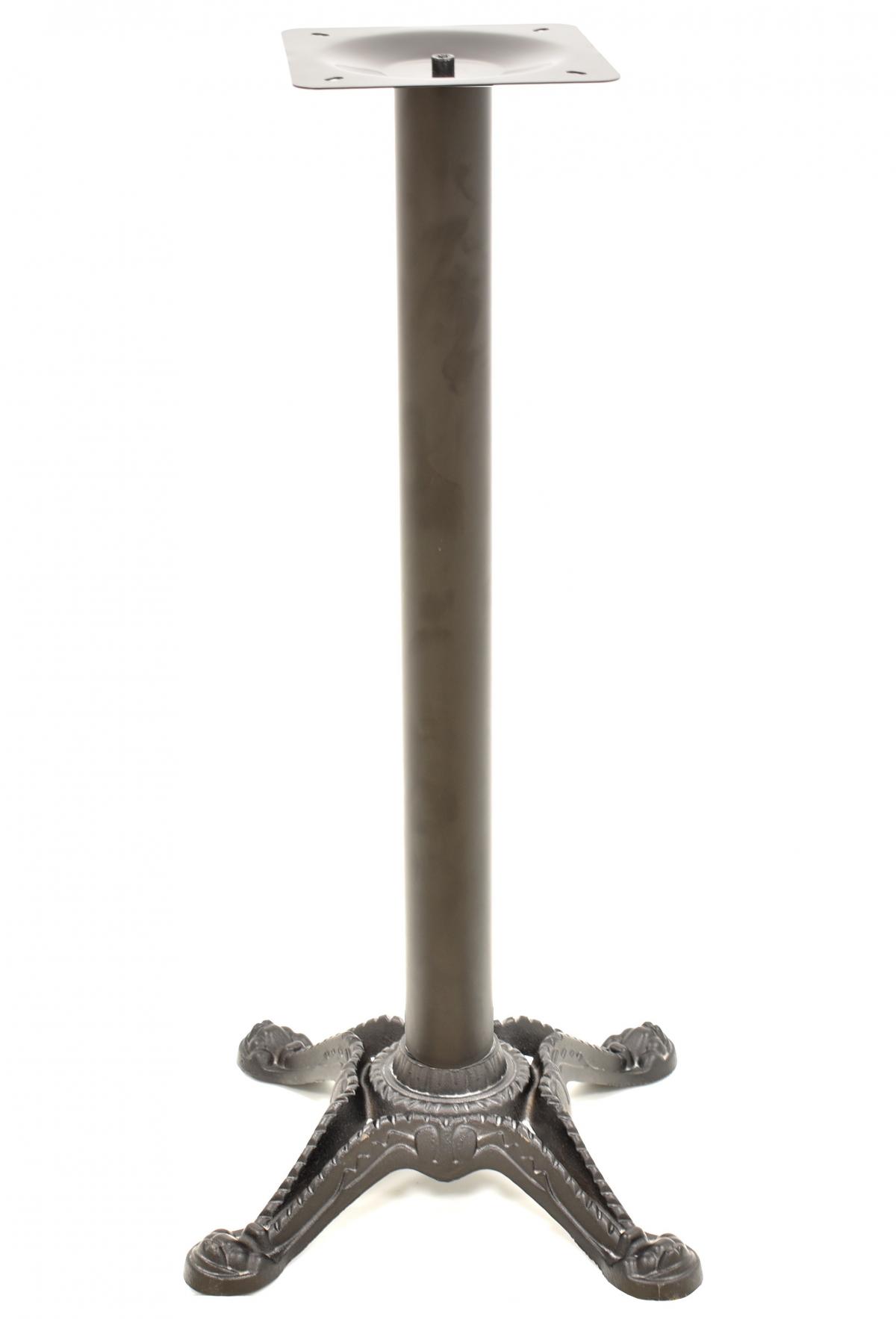 Base de mesa RÓDANO, alta, fundición, negra, base de 58 x 58 cms, altura 110 cms